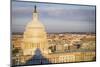 USA, Washington DC. Sunrise over the U.S. Capitol building and city.-Christopher Reed-Mounted Photographic Print