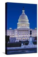 Usa, Washington Dc, Us Capitol, Dusk-Walter Bibikow-Stretched Canvas
