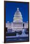 Usa, Washington Dc, Us Capitol, Dusk-Walter Bibikow-Framed Photographic Print