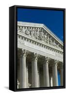 USA, Washington Dc, Us Supreme Court, Exterior-Walter Bibikow-Framed Stretched Canvas