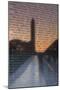 USA, Washington Dc, Vietnam War Memorial Reflects Washington Monument-Walter Bibikow-Mounted Photographic Print