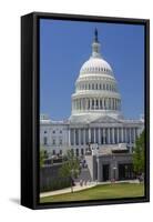 USA, Washington Dc. Visitor Entrance of the Us Capitol Building-Charles Crust-Framed Stretched Canvas