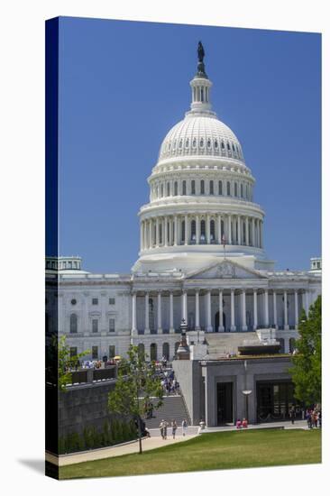 USA, Washington Dc. Visitor Entrance of the Us Capitol Building-Charles Crust-Stretched Canvas