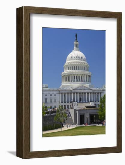 USA, Washington Dc. Visitor Entrance of the Us Capitol Building-Charles Crust-Framed Photographic Print