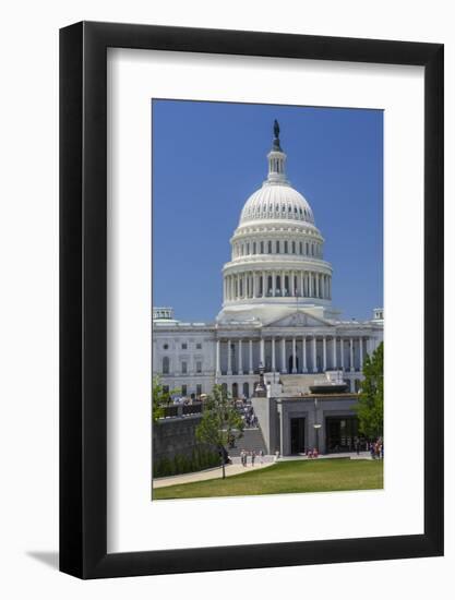 USA, Washington Dc. Visitor Entrance of the Us Capitol Building-Charles Crust-Framed Photographic Print