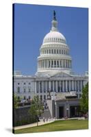 USA, Washington Dc. Visitor Entrance of the Us Capitol Building-Charles Crust-Stretched Canvas