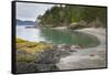 USA, Washington. Gravel Beach and Shore on Vendovi Island-Gary Luhm-Framed Stretched Canvas