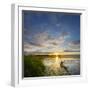 USA, Washington. Kayaker Paddling on Lake Washington's Union Bay-Gary Luhm-Framed Premium Photographic Print