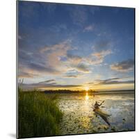 USA, Washington. Kayaker Paddling on Lake Washington's Union Bay-Gary Luhm-Mounted Photographic Print