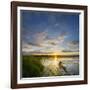 USA, Washington. Kayaker Paddling on Lake Washington's Union Bay-Gary Luhm-Framed Photographic Print