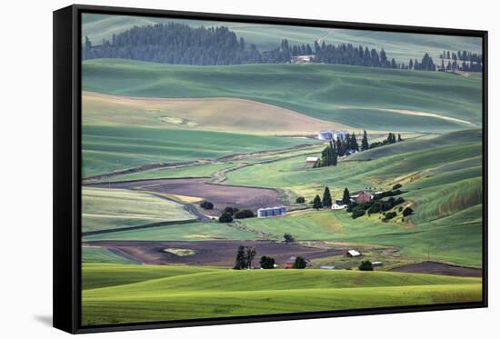 USA, Washington. Landscape of Palouse Country and Farms-Jaynes Gallery-Framed Stretched Canvas