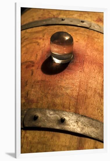 USA, Washington, Leavenworth. Barrel room in Washington winery.-Richard Duval-Framed Photographic Print