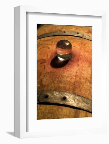 USA, Washington, Leavenworth. Barrel room in Washington winery.-Richard Duval-Framed Photographic Print