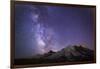 USA, Washington. Milky Way and Mt. Rainier, Mt. Rainier-Gary Luhm-Framed Photographic Print