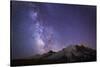 USA, Washington. Milky Way and Mt. Rainier, Mt. Rainier-Gary Luhm-Stretched Canvas