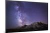 USA, Washington. Milky Way and Mt. Rainier, Mt. Rainier-Gary Luhm-Mounted Photographic Print