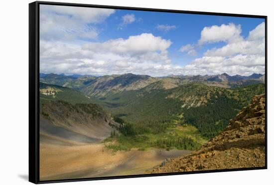 USA, Washington, North Cascades NP. View from the Pacific Crest Trail.-Steve Kazlowski-Framed Stretched Canvas