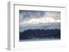 USA, Washington. Olympic Mountains behind Brownsville Marina.-Trish Drury-Framed Photographic Print