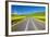 USA, Washington, Palouse. Backcountry Road Through Canola Fields-Terry Eggers-Framed Photographic Print