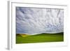 USA, Washington, Palouse. Rolling Hills Covered by Canola and Peas-Terry Eggers-Framed Photographic Print