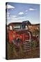 USA, Washington. Rusting Dodge Truck at an Abandoned Farm-Terry Eggers-Stretched Canvas