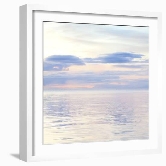 USA, Washington, San Juan Islands. Pastel seascape at sunset.-Jaynes Gallery-Framed Photographic Print