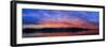 USA, Washington, Seabeck. Sunset panoramic of Hood Canal and Olympic Mountains.-Jaynes Gallery-Framed Photographic Print