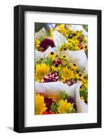 USA, Washington, Seattle, Colorful bouquets at Pike Place Public.-Trish Drury-Framed Photographic Print