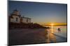 USA, Washington, Seattle. Kayaker Near Discovery Park Lighthouse-Gary Luhm-Mounted Photographic Print