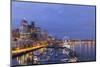 USA, Washington, Seattle. Night Time Skyline from Pier 66-Brent Bergherm-Mounted Photographic Print