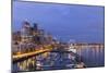 USA, Washington, Seattle. Night Time Skyline from Pier 66-Brent Bergherm-Mounted Photographic Print