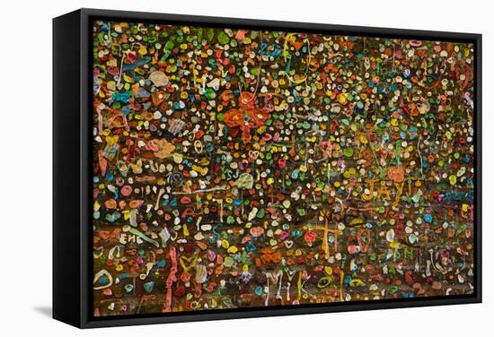 USA, Washington, Seattle, Pike Place Market, gum wall.-Jamie & Judy Wild-Framed Stretched Canvas