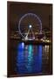 USA, Washington, Seattle. Seattle Great Wheel at Night on Pier 67-Trish Drury-Framed Photographic Print