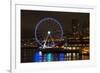 USA, Washington, Seattle. Seattle Great Wheel at Night on Pier 67-Trish Drury-Framed Photographic Print