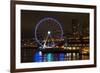 USA, Washington, Seattle. Seattle Great Wheel at Night on Pier 67-Trish Drury-Framed Photographic Print