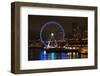 USA, Washington, Seattle. Seattle Great Wheel at Night on Pier 67-Trish Drury-Framed Photographic Print