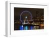 USA, Washington, Seattle. Seattle Great Wheel at Night on Pier 67-Trish Drury-Framed Photographic Print