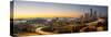 USA, Washington. Seattle Skyline Near the 12th Street Bridge-Gary Luhm-Stretched Canvas