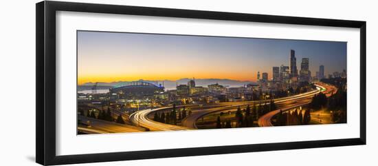 USA, Washington. Seattle Skyline Near the 12th Street Bridge-Gary Luhm-Framed Premium Photographic Print