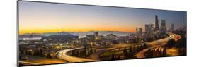 USA, Washington. Seattle Skyline Near the 12th Street Bridge-Gary Luhm-Mounted Photographic Print