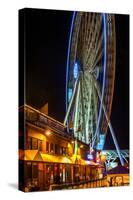 USA, Washington, Seattle. the Seattle Great Wheel on the Waterfront-Richard Duval-Stretched Canvas