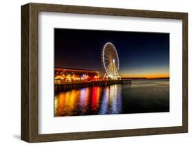 USA, Washington, Seattle. the Seattle Great Wheel on the Waterfront-Richard Duval-Framed Photographic Print