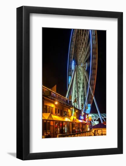 USA, Washington, Seattle. the Seattle Great Wheel on the Waterfront-Richard Duval-Framed Photographic Print