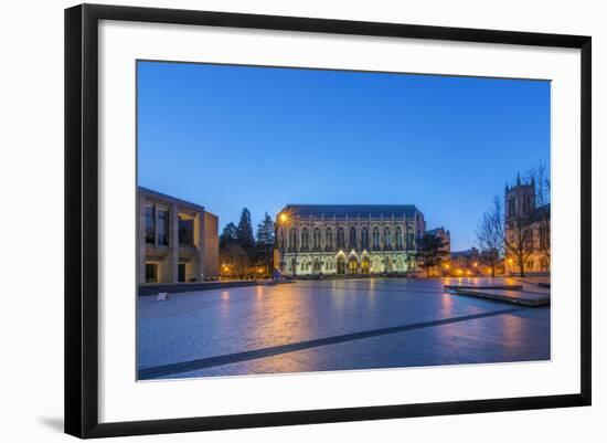 USA, Washington, Seattle, University of Washington Campus at Dawn-Rob Tilley-Framed Photographic Print