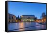 USA, Washington, Seattle, University of Washington Campus at Dawn-Rob Tilley-Framed Stretched Canvas
