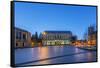 USA, Washington, Seattle, University of Washington Campus at Dawn-Rob Tilley-Framed Stretched Canvas