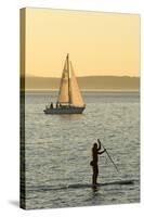 USA, Washington, Seattle. Watersports on the Puget Sound.-Steve Kazlowski-Stretched Canvas