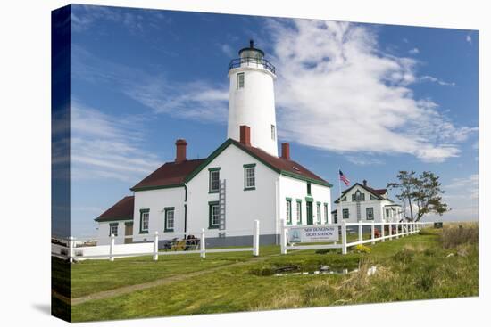 USA, Washington, Sequim, Dungeness Spit. Dungeness Spit Lighthouse-Trish Drury-Stretched Canvas