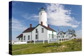 USA, Washington, Sequim, Dungeness Spit. Dungeness Spit Lighthouse-Trish Drury-Stretched Canvas