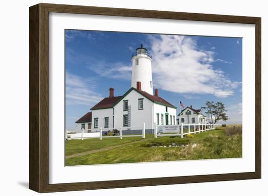 USA, Washington, Sequim, Dungeness Spit. Dungeness Spit Lighthouse-Trish Drury-Framed Photographic Print